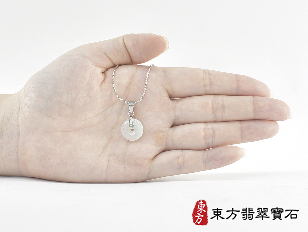 翡翠平安扣項鍊玉珮(平安富貴:平安扣牌A貨翡翠平安扣玉珮、緬甸玉平安扣玉墜)。糯豆種平安扣,PN599。客製化訂做各種翡翠平安扣吊墜玉珮項鍊。★附A貨翡翠雙證書 7.jpg