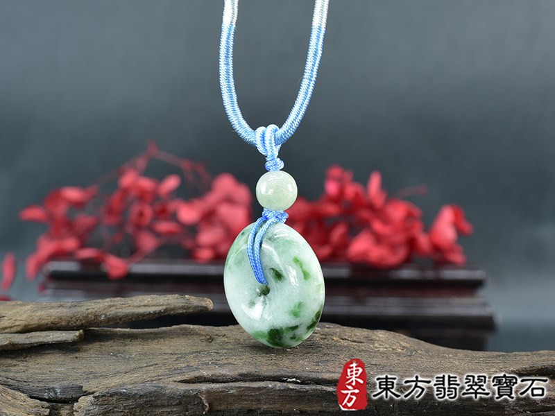翡翠平安扣項鍊玉珮(平安富貴:平安扣牌A貨翡翠平安扣玉珮、緬甸玉平安扣玉墜)。糯豆種平安扣,PN671。客製化訂做各種翡翠平安扣吊墜玉珮項鍊。★附A貨翡翠雙證書 2.jpg