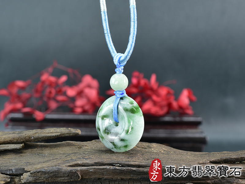 翡翠平安扣項鍊玉珮(平安富貴:平安扣牌A貨翡翠平安扣玉珮、緬甸玉平安扣玉墜)。糯豆種平安扣,PN671。客製化訂做各種翡翠平安扣吊墜玉珮項鍊。★附A貨翡翠雙證書 5.jpg