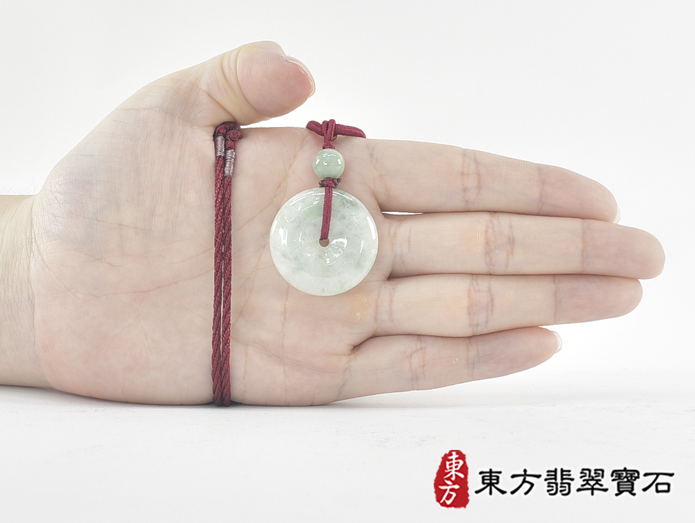 翡翠平安扣項鍊玉珮(平安富貴:平安扣牌A貨翡翠平安扣玉珮、緬甸玉平安扣玉墜)。糯豆種平安扣,PN711。客製化訂做各種翡翠平安扣吊墜玉珮項鍊。★附A貨翡翠雙證書 5.jpg