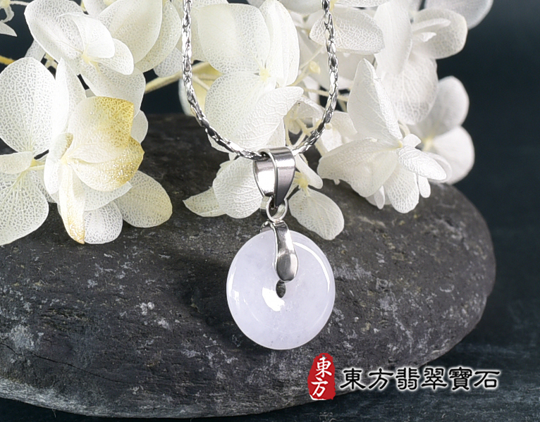 翡翠平安扣項鍊玉珮(平安富貴:平安扣牌A貨翡翠平安扣玉珮、緬甸玉平安扣玉墜)。糯豆種平安扣,PN727。客製化訂做各種翡翠平安扣吊墜玉珮項鍊。★附A貨翡翠雙證書 3.jpg