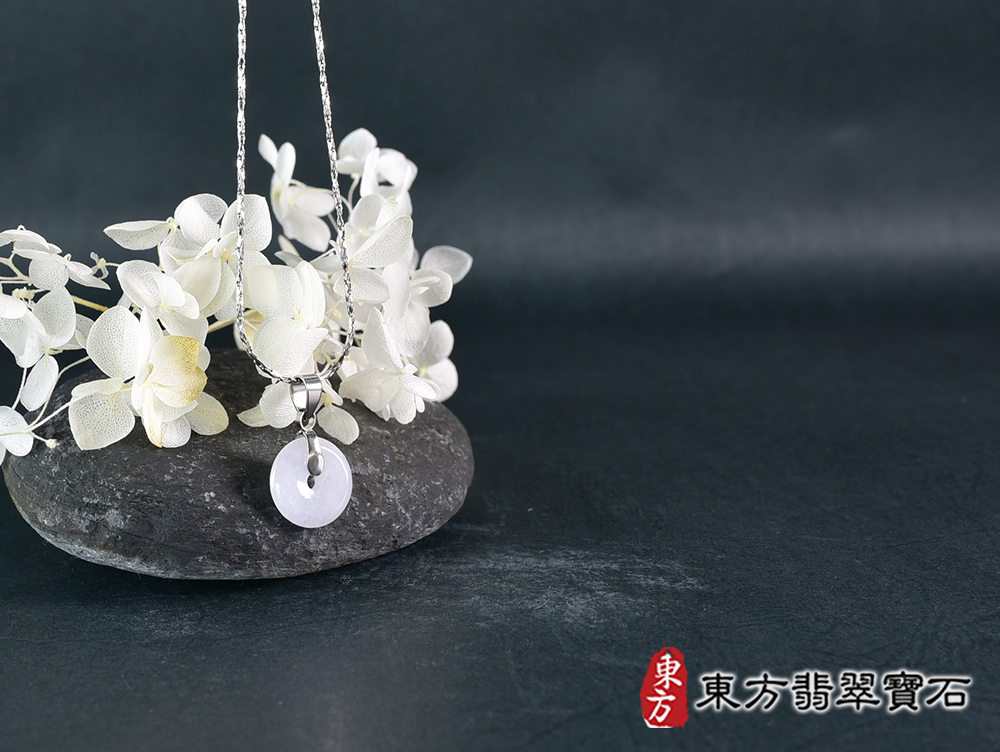 翡翠平安扣項鍊玉珮(平安富貴:平安扣牌A貨翡翠平安扣玉珮、緬甸玉平安扣玉墜)。糯豆種平安扣,PN727。客製化訂做各種翡翠平安扣吊墜玉珮項鍊。★附A貨翡翠雙證書 6.jpg