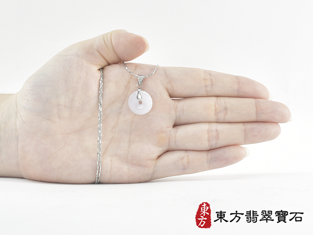 翡翠平安扣項鍊玉珮(平安富貴:平安扣牌A貨翡翠平安扣玉珮、緬甸玉平安扣玉墜)。糯豆種平安扣,PN727。客製化訂做各種翡翠平安扣吊墜玉珮項鍊。★附A貨翡翠雙證書 7.jpg