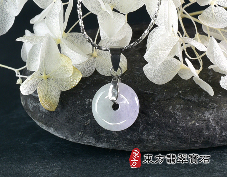 翡翠平安扣項鍊玉珮(平安富貴:平安扣牌A貨翡翠平安扣玉珮、緬甸玉平安扣玉墜)。糯豆種平安扣,PN732。客製化訂做各種翡翠平安扣吊墜玉珮項鍊。★附A貨翡翠雙證書 0.jpg