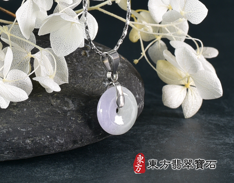 翡翠平安扣項鍊玉珮(平安富貴:平安扣牌A貨翡翠平安扣玉珮、緬甸玉平安扣玉墜)。糯豆種平安扣,PN732。客製化訂做各種翡翠平安扣吊墜玉珮項鍊。★附A貨翡翠雙證書 3.jpg