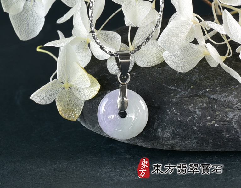 翡翠平安扣項鍊玉珮(平安富貴:平安扣牌A貨翡翠平安扣玉珮、緬甸玉平安扣玉墜)。糯豆種平安扣,PN732。客製化訂做各種翡翠平安扣吊墜玉珮項鍊。★附A貨翡翠雙證書 4.jpg