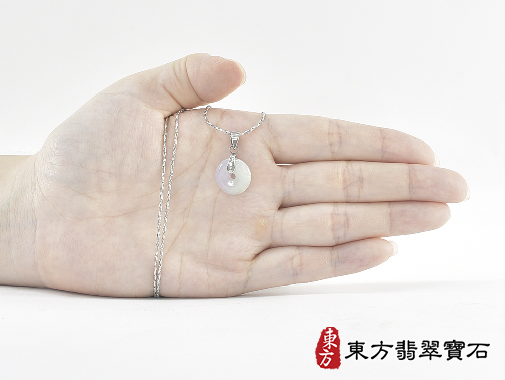 翡翠平安扣項鍊玉珮(平安富貴:平安扣牌A貨翡翠平安扣玉珮、緬甸玉平安扣玉墜)。糯豆種平安扣,PN732。客製化訂做各種翡翠平安扣吊墜玉珮項鍊。★附A貨翡翠雙證書 7.jpg