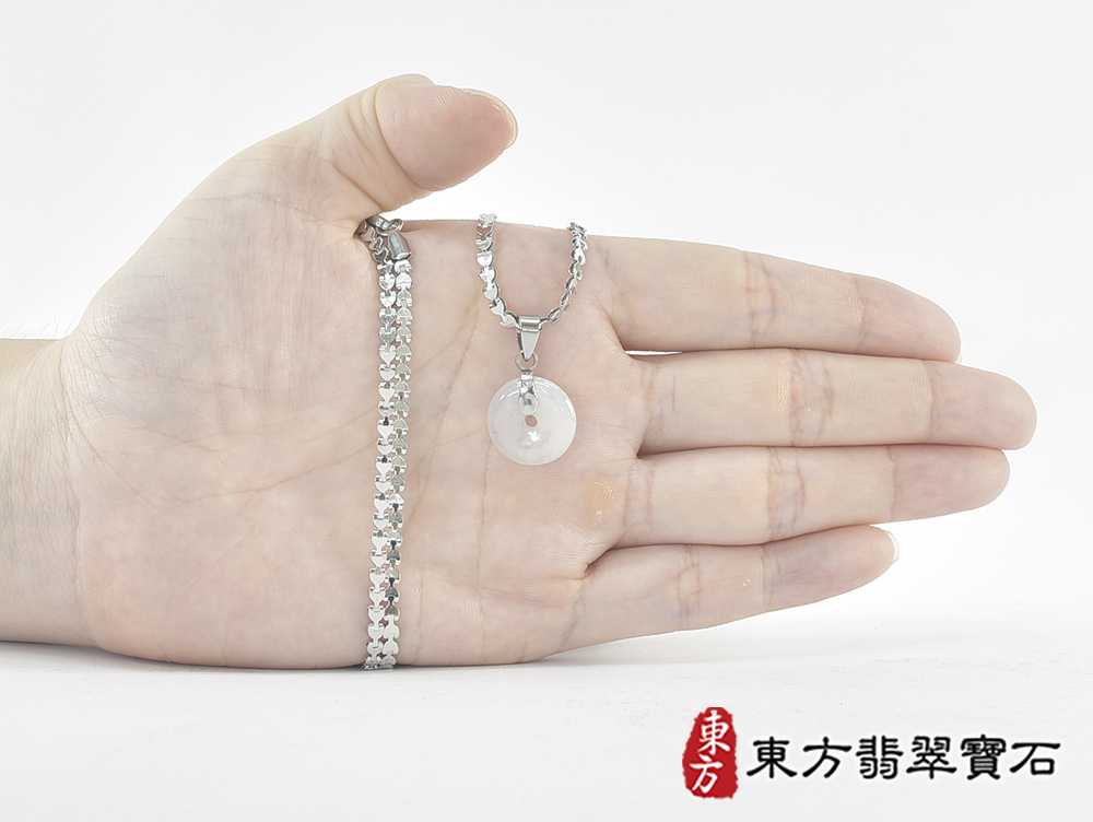 翡翠平安扣項鍊玉珮(平安富貴:平安扣牌A貨翡翠平安扣玉珮、緬甸玉平安扣玉墜)。糯豆種平安扣,PN739。客製化訂做各種翡翠平安扣吊墜玉珮項鍊。★附A貨翡翠雙證書 5.jpg