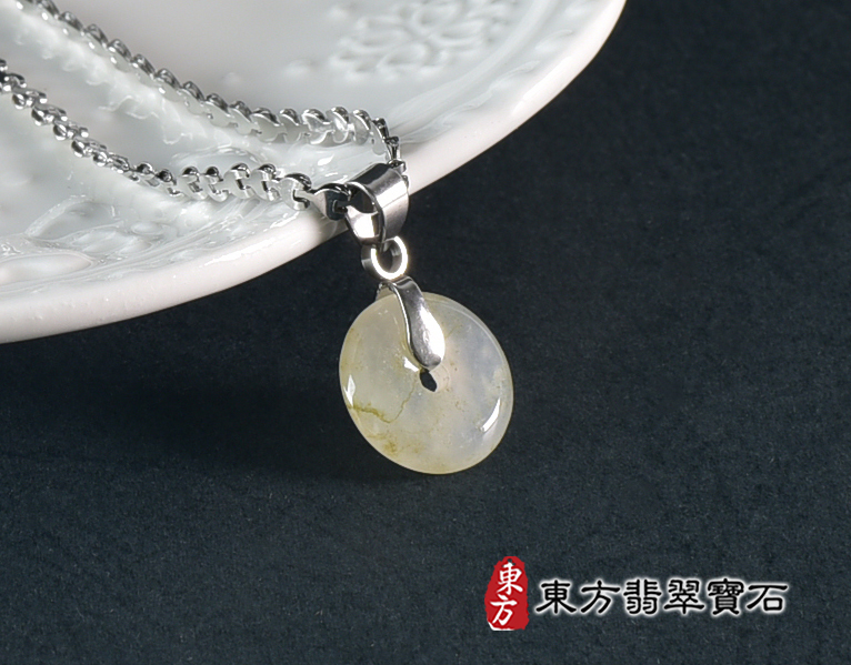 翡翠平安扣項鍊玉珮(平安富貴:平安扣牌A貨翡翠平安扣玉珮、緬甸玉平安扣玉墜)。糯豆種平安扣,PN743。客製化訂做各種翡翠平安扣吊墜玉珮項鍊。★附A貨翡翠雙證書 0.jpg