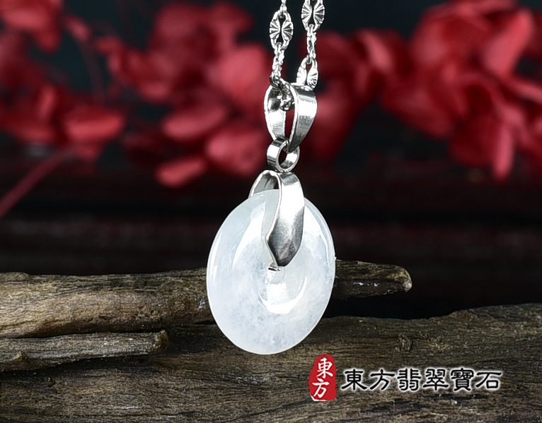 翡翠平安扣項鍊玉珮(平安富貴:平安扣牌A貨翡翠平安扣玉珮、緬甸玉平安扣玉墜)。糯豆種平安扣,PN771。客製化訂做各種翡翠平安扣吊墜玉珮項鍊。★附A貨翡翠雙證書 4.jpg