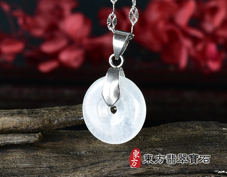 翡翠平安扣項鍊玉珮(平安富貴:平安扣牌A貨翡翠平安扣玉珮、緬甸玉平安扣玉墜)。糯豆種平安扣,PN771。客製化訂做各種翡翠平安扣吊墜玉珮項鍊。★附A貨翡翠雙證書 5.jpg