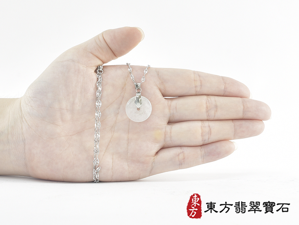 翡翠平安扣項鍊玉珮(平安富貴:平安扣牌A貨翡翠平安扣玉珮、緬甸玉平安扣玉墜)。糯豆種平安扣,PN771。客製化訂做各種翡翠平安扣吊墜玉珮項鍊。★附A貨翡翠雙證書 7.jpg