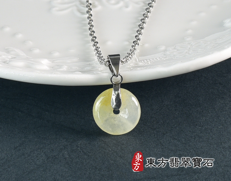 翡翠平安扣項鍊玉珮(平安富貴:平安扣牌A貨翡翠平安扣玉珮、緬甸玉平安扣玉墜)。糯豆種平安扣,PN797。客製化訂做各種翡翠平安扣吊墜玉珮項鍊。★附A貨翡翠雙證書 2.jpg