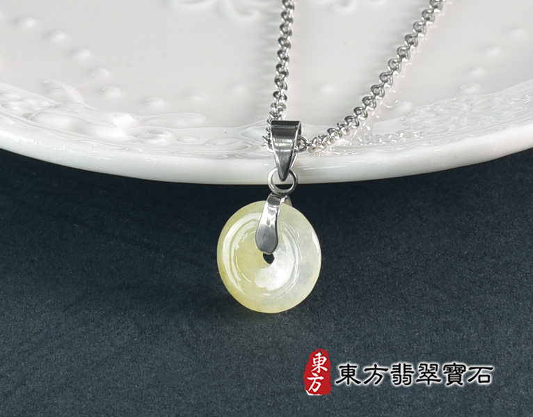 翡翠平安扣項鍊玉珮(平安富貴:平安扣牌A貨翡翠平安扣玉珮、緬甸玉平安扣玉墜)。糯豆種平安扣,PN797。客製化訂做各種翡翠平安扣吊墜玉珮項鍊。★附A貨翡翠雙證書 3.jpg