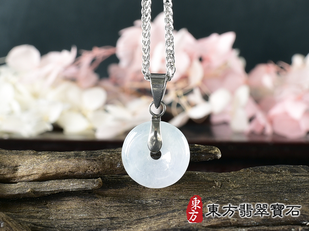 翡翠平安扣項鍊玉珮(平安富貴:平安扣牌A貨翡翠平安扣玉珮、緬甸玉平安扣玉墜)。糯豆種平安扣,PN820。客製化訂做各種翡翠平安扣吊墜玉珮項鍊。★附A貨翡翠雙證書 0.jpg