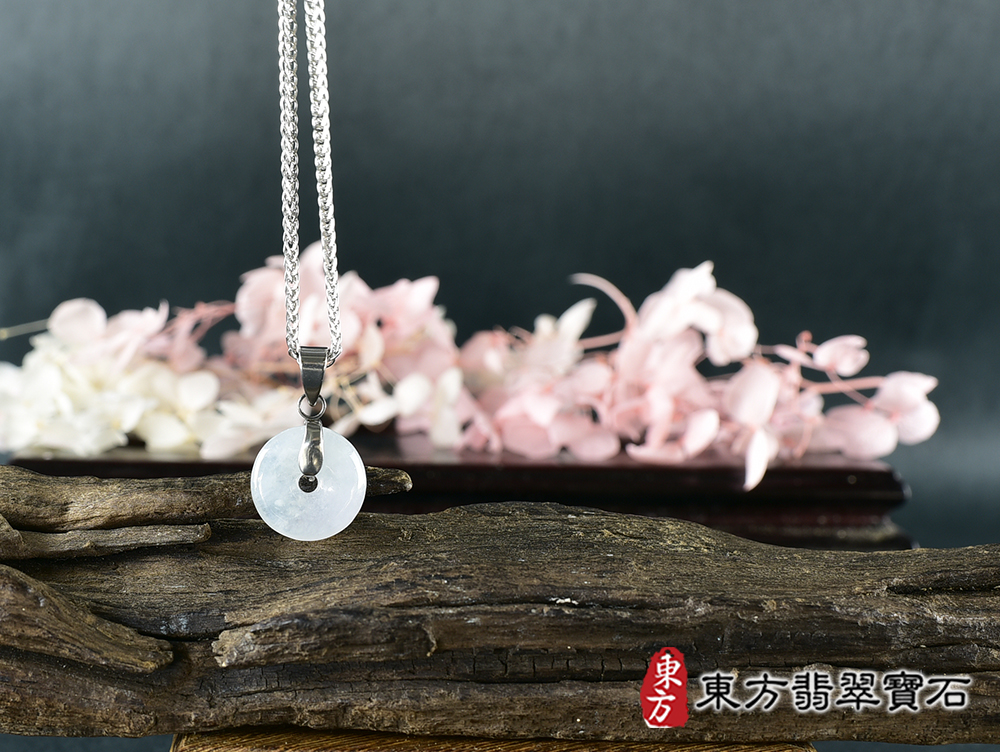 翡翠平安扣項鍊玉珮(平安富貴:平安扣牌A貨翡翠平安扣玉珮、緬甸玉平安扣玉墜)。糯豆種平安扣,PN820。客製化訂做各種翡翠平安扣吊墜玉珮項鍊。★附A貨翡翠雙證書 5.jpg