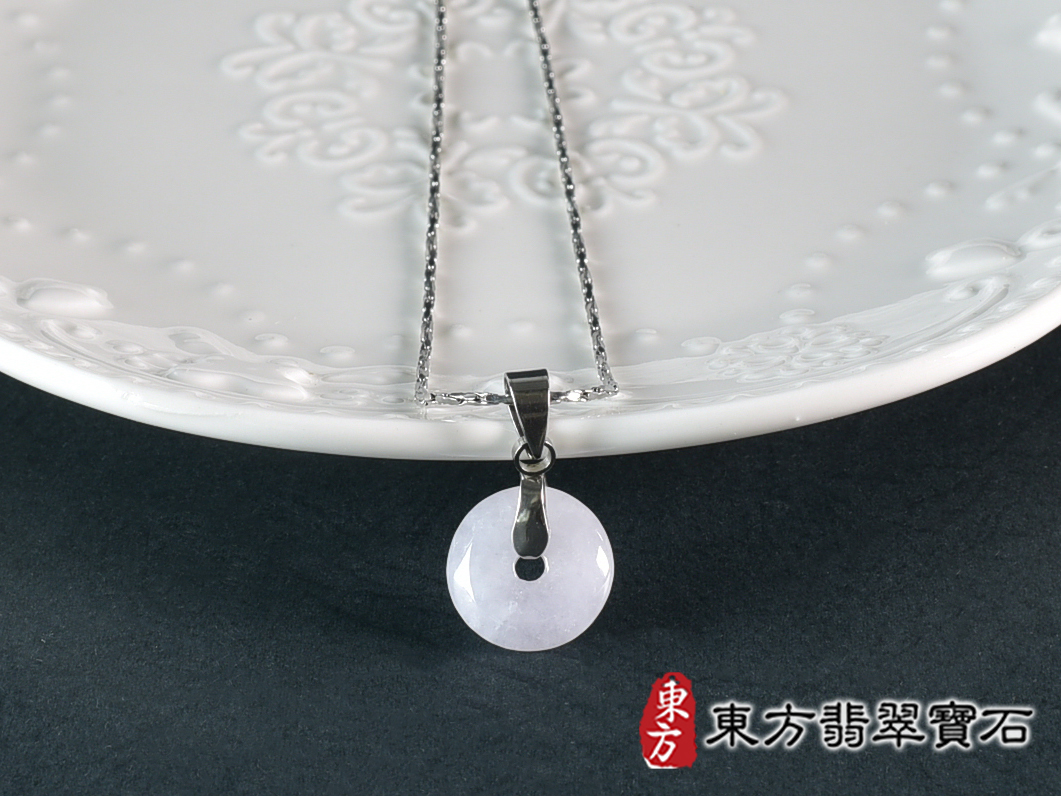 翡翠平安扣項鍊玉珮(平安富貴:平安扣牌A貨翡翠平安扣玉珮、緬甸玉平安扣玉墜)。糯豆種平安扣,PN833。客製化訂做各種翡翠平安扣吊墜玉珮項鍊。★附A貨翡翠雙證書 1.jpg