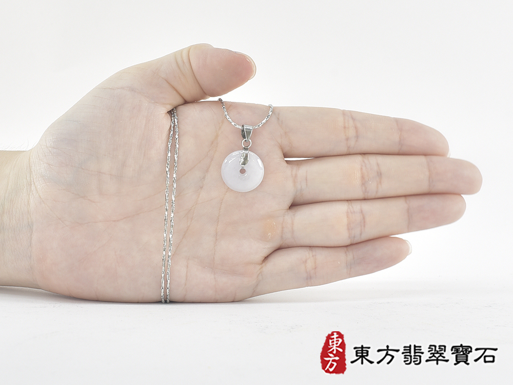 翡翠平安扣項鍊玉珮(平安富貴:平安扣牌A貨翡翠平安扣玉珮、緬甸玉平安扣玉墜)。糯豆種平安扣,PN837。客製化訂做各種翡翠平安扣吊墜玉珮項鍊。★附A貨翡翠雙證書 5.jpg