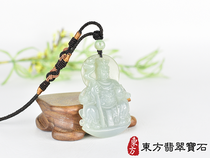 翡翠瑤池金母項鍊玉珮(王母娘娘:瑤池金母牌A貨翡翠瑤池金母玉珮、緬甸玉瑤池金母玉墜)。油青豆種翡翠瑤池金母,QE093。客製化訂做各種翡翠瑤池金母吊墜玉珮項鍊。★附A貨翡翠雙證書 2.jpg