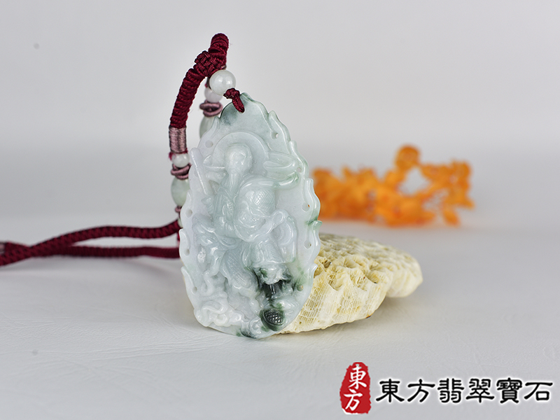 翡翠玄天上帝項鍊玉珮(玄天上帝:玄天上帝牌A貨翡翠玄天上帝玉珮、緬甸玉玄天上帝玉墜)。ST184。客製化訂做各種翡翠玄天上帝吊墜玉珮項鍊。★附A貨翡翠雙證書 1.jpg