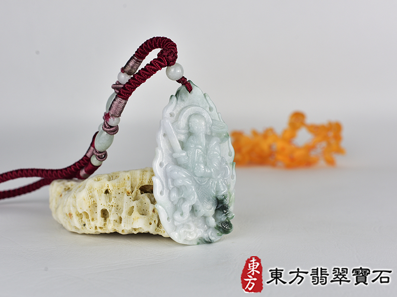 翡翠玄天上帝項鍊玉珮(玄天上帝:玄天上帝牌A貨翡翠玄天上帝玉珮、緬甸玉玄天上帝玉墜)。ST184。客製化訂做各種翡翠玄天上帝吊墜玉珮項鍊。★附A貨翡翠雙證書 2.jpg
