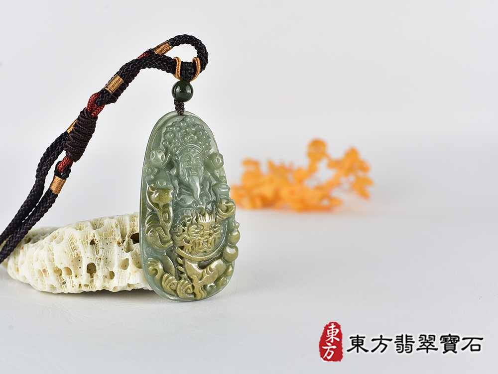 翡翠土地公項鍊玉珮(福德正神:土地公牌A貨翡翠土地公玉珮、緬甸玉土地公玉墜)。土地公TD078。客製化訂做各種翡翠土地公吊墜玉珮項鍊。★附A貨翡翠雙證書 4.jpg