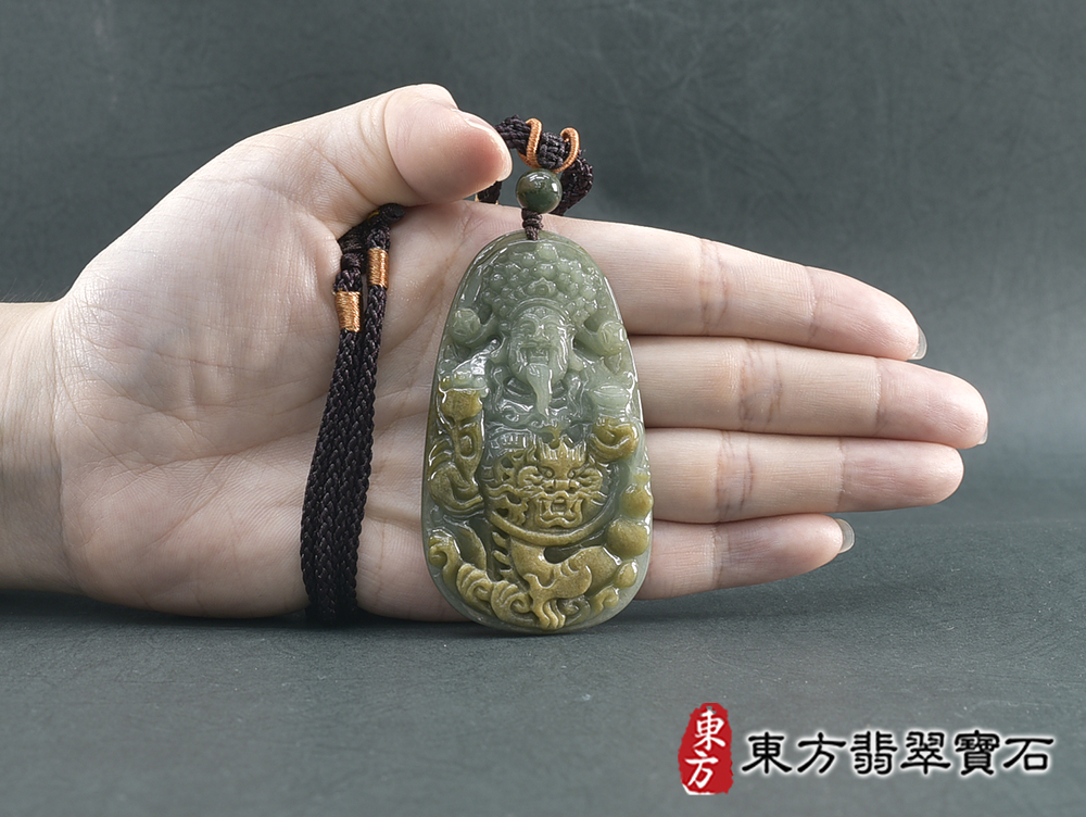 翡翠土地公項鍊玉珮(福德正神:土地公牌A貨翡翠土地公玉珮、緬甸玉土地公玉墜)。土地公TD078。客製化訂做各種翡翠土地公吊墜玉珮項鍊。★附A貨翡翠雙證書 5.jpg