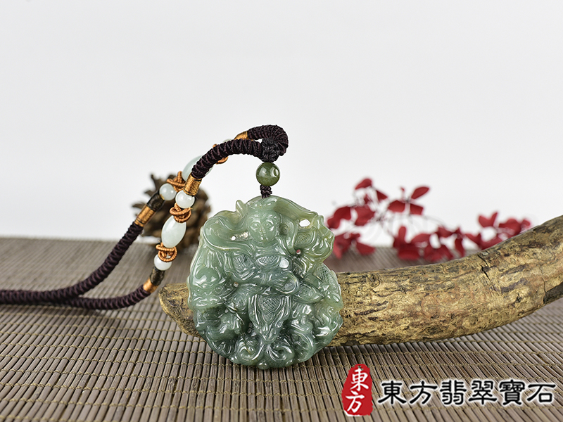 翡翠三太子項鍊玉珮(中壇元帥、哪吒:三太子牌A貨翡翠三太子玉珮、緬甸玉哪吒三太子玉墜)。翡翠三太子,TT226。客製化訂做各種翡翠哪吒三太子吊墜玉珮項鍊。★附A貨翡翠雙證書 0.jpg