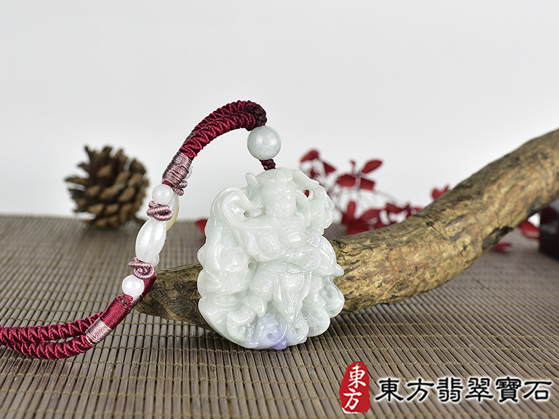 翡翠三太子項鍊玉珮(中壇元帥、哪吒:三太子牌A貨翡翠三太子玉珮、緬甸玉哪吒三太子玉墜)。翡翠三太子,TT230。客製化訂做各種翡翠哪吒三太子吊墜玉珮項鍊。★附A貨翡翠雙證書 2.jpg