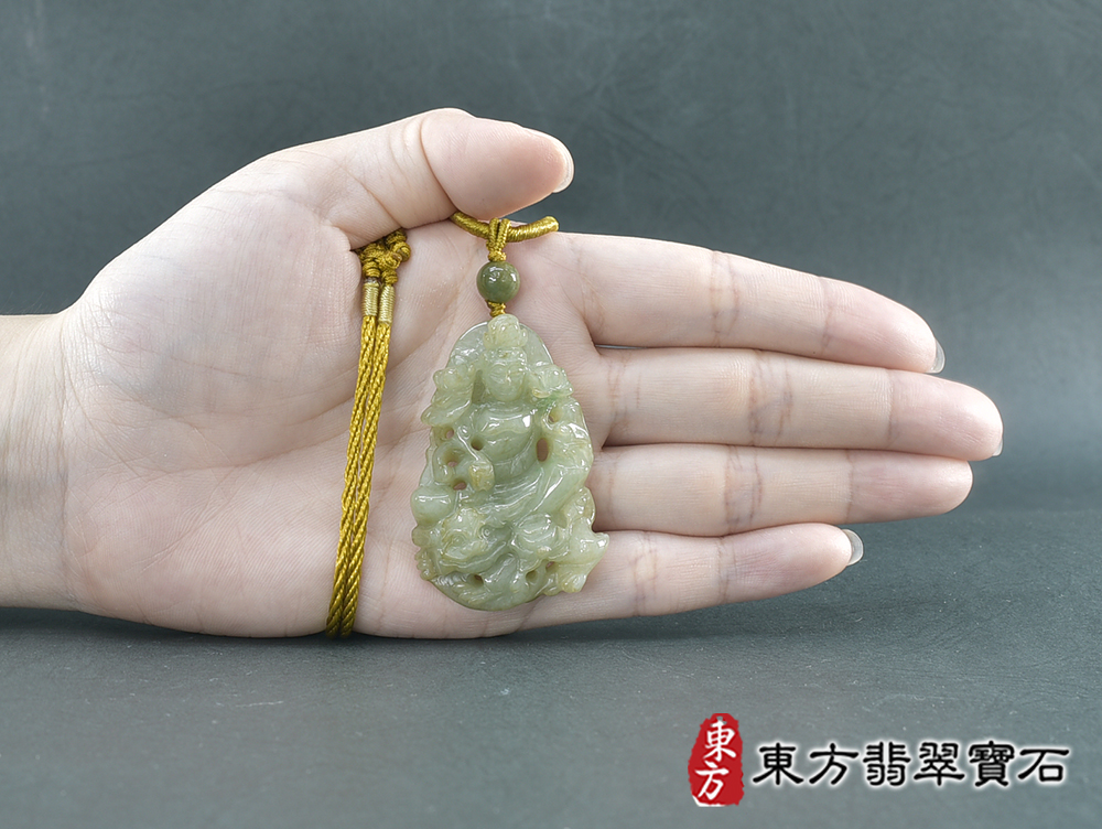 翡翠文殊菩薩項鍊玉珮(文殊菩薩:文殊菩薩牌A貨翡翠文殊菩薩玉珮、緬甸玉文殊菩薩玉墜)。翡翠文殊菩薩,WS204。客製化訂做各種翡翠文殊菩薩吊墜玉珮項鍊。★附A貨翡翠雙證書 5.jpg