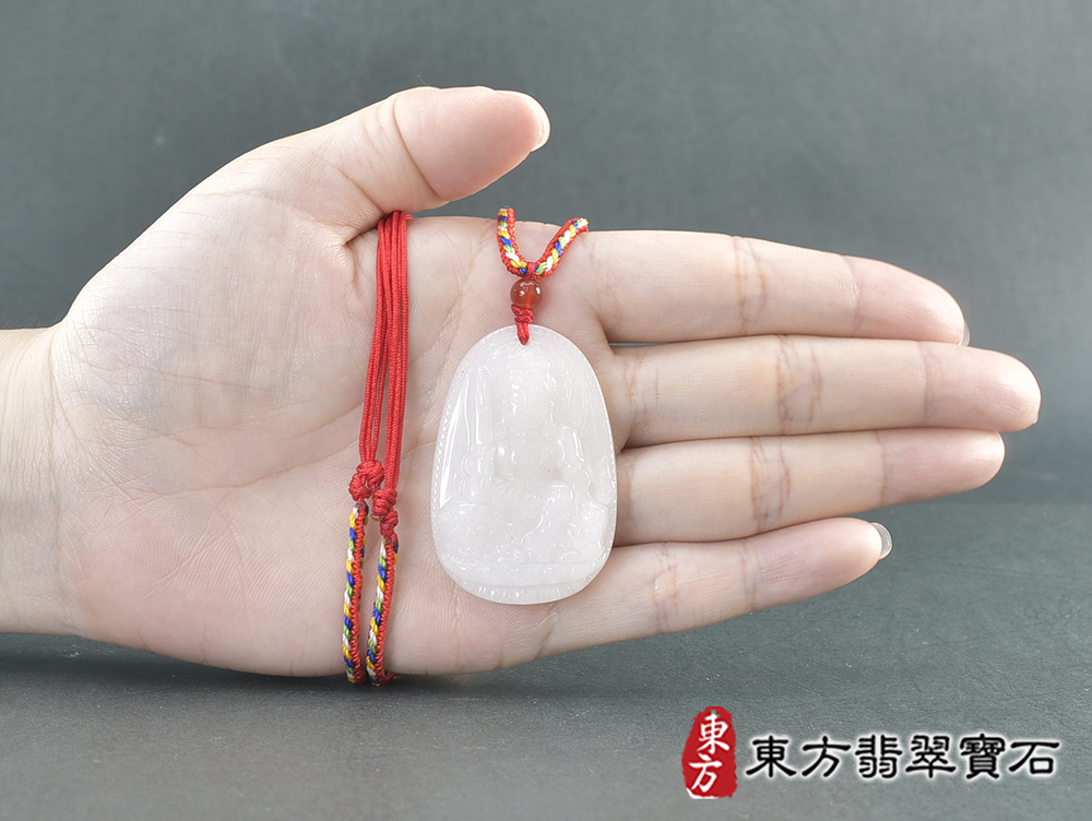 新疆白玉文殊菩薩項鍊玉珮(文殊菩薩:文殊菩薩牌新疆白玉文殊菩薩玉珮、新疆白玉文殊菩薩玉墜)。新疆白玉文殊菩薩,WS211。客製化訂做各種新疆白玉文殊菩薩吊墜玉珮項鍊。★附東方翡翠寶石保證卡 5.jpg