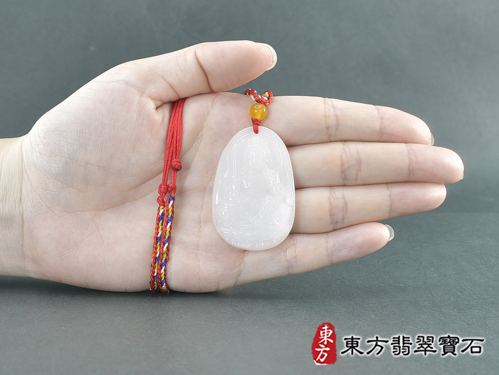 新疆白玉文殊菩薩項鍊玉珮(文殊菩薩:文殊菩薩牌新疆白玉文殊菩薩玉珮、新疆白玉文殊菩薩玉墜)。新疆白玉文殊菩薩,WS217。客製化訂做各種新疆白玉文殊菩薩吊墜玉珮項鍊。★附東方翡翠寶石保證卡 5.jpg