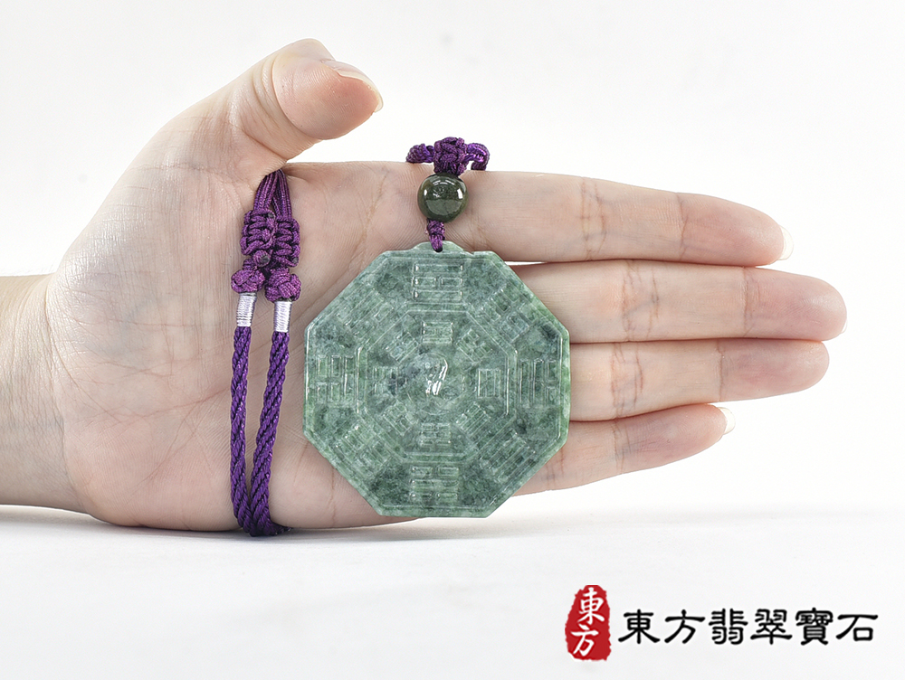 翡翠八卦項鍊玉珮(精工八卦太極,雙重八卦先天八卦和後天八卦:八卦牌A貨翡翠八卦玉珮、緬甸玉八卦玉墜)。八卦,ED625。訂做各種翡翠八卦吊墜玉珮項鍊。★附A貨翡翠雙證書 7.jpg