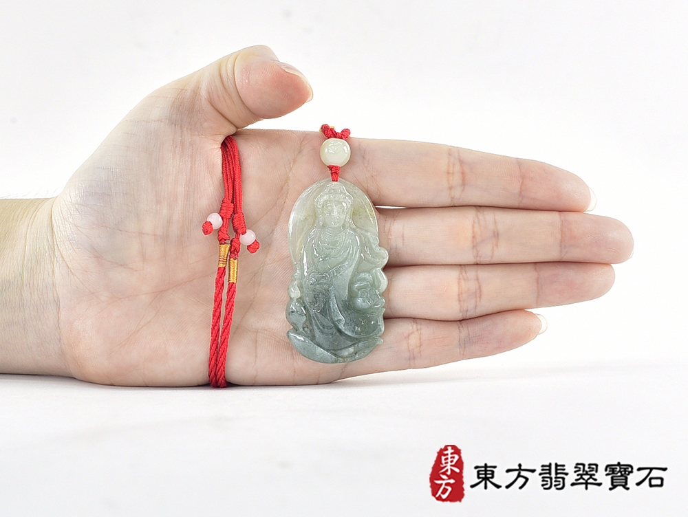 翡翠觀音項鍊玉珮(觀世音菩薩:觀音牌A貨翡翠觀音玉珮、緬甸玉觀世音菩薩玉墜)。觀音,GY2208。客製化訂做各種翡翠觀音吊墜玉珮項鍊。★附A貨翡翠雙證書 5.jpg