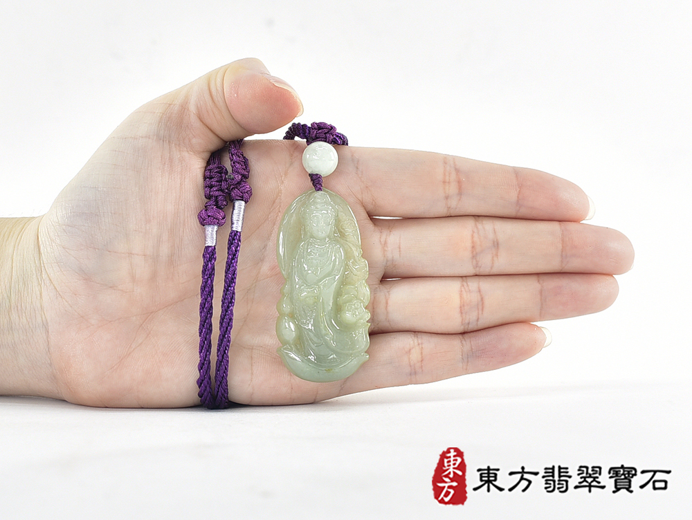 翡翠觀音項鍊玉珮(觀世音菩薩:觀音牌A貨翡翠觀音玉珮、緬甸玉觀世音菩薩玉墜)。觀音,GY2209。客製化訂做各種翡翠觀音吊墜玉珮項鍊。★附A貨翡翠雙證書 5.jpg