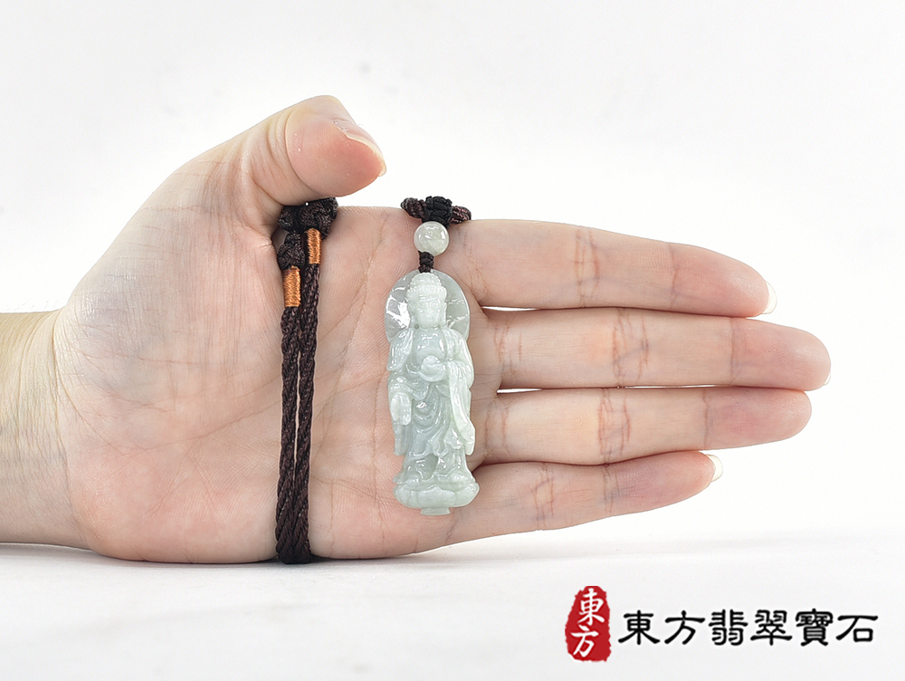 翡翠觀音項鍊玉珮(觀世音菩薩:觀音牌A貨翡翠觀音玉珮、緬甸玉觀世音菩薩玉墜)。觀音,GY2211。客製化訂做各種翡翠觀音吊墜玉珮項鍊。★附A貨翡翠雙證書 5.jpg