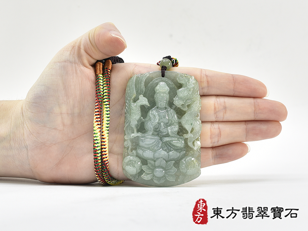 翡翠觀音項鍊玉珮(觀世音菩薩:觀音牌A貨翡翠觀音玉珮、緬甸玉觀世音菩薩玉墜)。觀音,GY2216。客製化訂做各種翡翠觀音吊墜玉珮項鍊。★附A貨翡翠雙證書 5.jpg