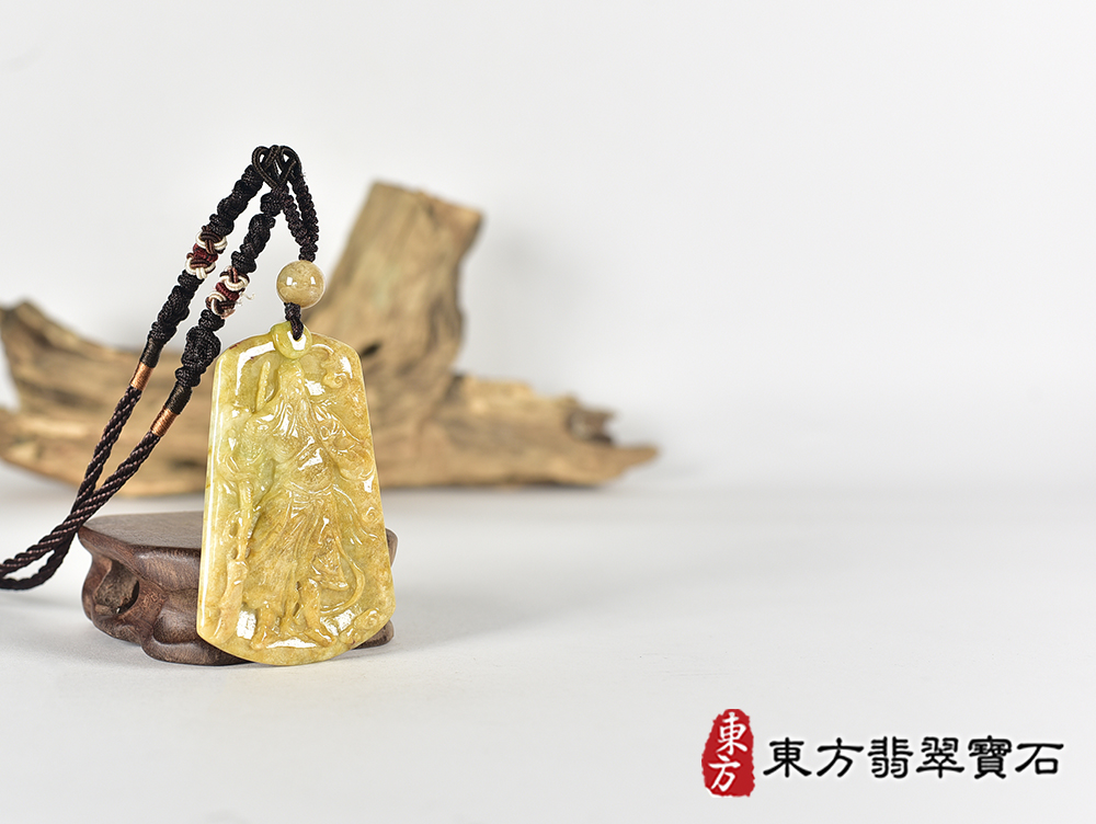 翡翠關公項鍊玉珮(關聖帝君:關公牌A貨翡翠關公玉珮、緬甸玉關公玉墜)。關公,KG790。客製化訂做各種翡翠關公吊墜玉珮項鍊。★附A貨翡翠雙證書 4.jpg