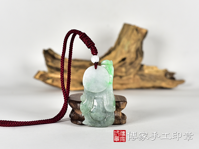 翡翠鍾馗項鍊玉珮(驅魔真君:鍾馗牌A貨翡翠鍾馗玉珮、緬甸玉鍾馗玉墜)。翡翠鍾馗,KN295。客製化訂做各種翡翠鍾馗吊墜玉珮項鍊。★附A貨翡翠雙證書 3.jpg