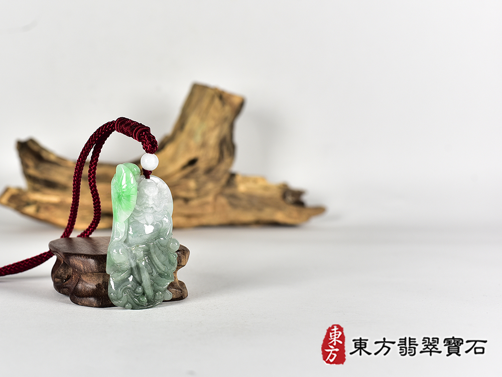 翡翠鍾馗項鍊玉珮(驅魔真君:鍾馗牌A貨翡翠鍾馗玉珮、緬甸玉鍾馗玉墜)。翡翠鍾馗,KN295。客製化訂做各種翡翠鍾馗吊墜玉珮項鍊。★附A貨翡翠雙證書 4.jpg