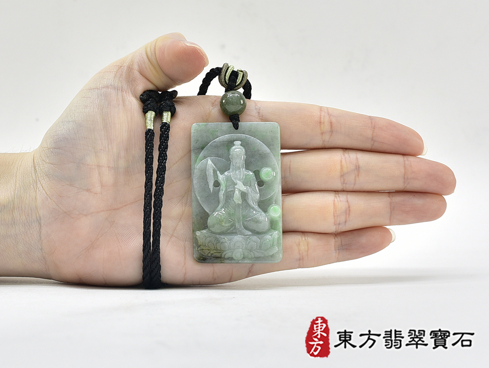 翡翠太上老君項鍊玉珮(道德天尊:太上老君牌A貨翡翠太上老君玉珮、緬甸玉太上老君玉墜)。豆種太上老君,KN296。客製化訂做各種翡翠太上老君吊墜玉珮項鍊。★附A貨翡翠雙證書 5.jpg