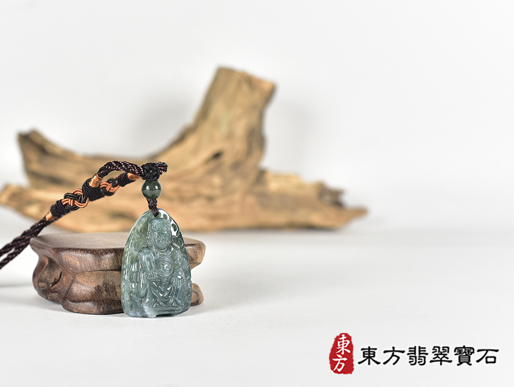 水草玉媽祖項鍊玉珮(天上聖母:媽祖牌水草玉媽祖玉珮、水草玉媽祖玉墜)。水草玉媽祖,MD343。客製化訂做各種水草玉媽祖吊墜玉珮項鍊。★附東方翡翠寶石保證卡 4.jpg