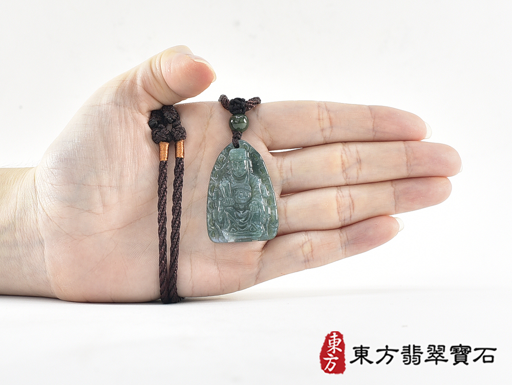 水草玉媽祖項鍊玉珮(天上聖母:媽祖牌水草玉媽祖玉珮、水草玉媽祖玉墜)。水草玉媽祖,MD343。客製化訂做各種水草玉媽祖吊墜玉珮項鍊。★附東方翡翠寶石保證卡 5.jpg