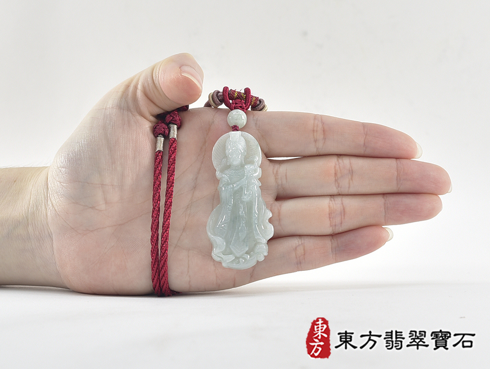 翡翠媽祖項鍊玉珮(天上聖母:媽祖牌A貨翡翠媽祖玉珮、緬甸玉媽祖玉墜)。綠色糯種媽祖,MD361。客製化訂做各種翡翠媽祖吊墜玉珮項鍊。★附A貨翡翠雙證書 5.jpg