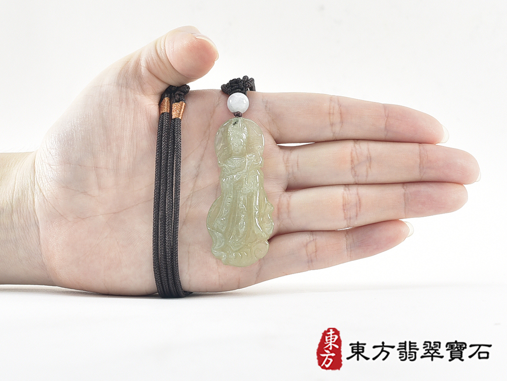 翡翠媽祖項鍊玉珮(天上聖母:媽祖牌A貨翡翠媽祖玉珮、緬甸玉媽祖玉墜)。綠色糯種媽祖,MD363。客製化訂做各種翡翠媽祖吊墜玉珮項鍊。★附A貨翡翠雙證書 5.jpg
