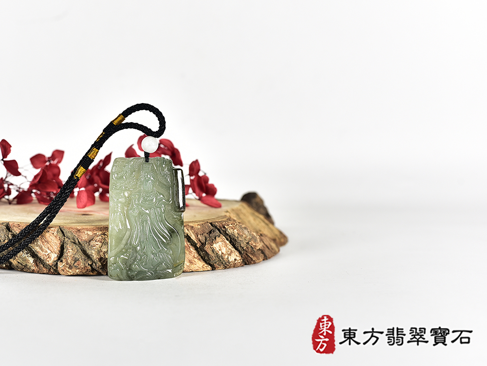 翡翠媽祖項鍊玉珮(天上聖母:媽祖牌A貨翡翠媽祖玉珮、緬甸玉媽祖玉墜)。綠色糯種媽祖,MD372。客製化訂做各種翡翠媽祖吊墜玉珮項鍊。★附A貨翡翠雙證書 4.jpg