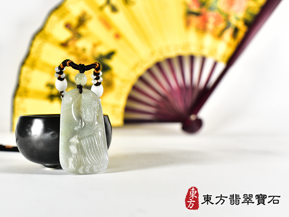 翡翠媽祖項鍊玉珮(天上聖母:媽祖牌A貨翡翠媽祖玉珮、緬甸玉媽祖玉墜)。綠色糯種媽祖,MD374。客製化訂做各種翡翠媽祖吊墜玉珮項鍊。★附A貨翡翠雙證書 4.jpg