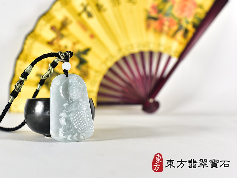 翡翠媽祖項鍊玉珮(天上聖母:媽祖牌A貨翡翠媽祖玉珮、緬甸玉媽祖玉墜)。綠色糯種媽祖,MD377。客製化訂做各種翡翠媽祖吊墜玉珮項鍊。★附A貨翡翠雙證書 4.jpg