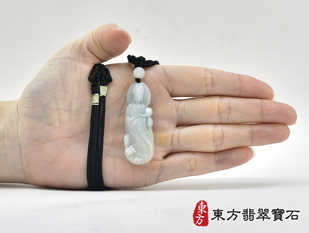 翡翠媽祖項鍊玉珮(天上聖母:媽祖牌A貨翡翠媽祖玉珮、緬甸玉媽祖玉墜)。綠色糯種媽祖,MD380。客製化訂做各種翡翠媽祖吊墜玉珮項鍊。★附A貨翡翠雙證書 5.jpg