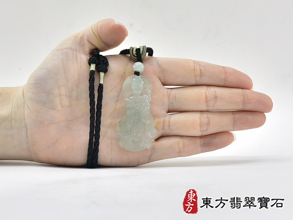 翡翠媽祖項鍊玉珮(天上聖母:媽祖牌A貨翡翠媽祖玉珮、緬甸玉媽祖玉墜)。綠色糯種媽祖,MD386。客製化訂做各種翡翠媽祖吊墜玉珮項鍊。★附A貨翡翠雙證書 5.jpg